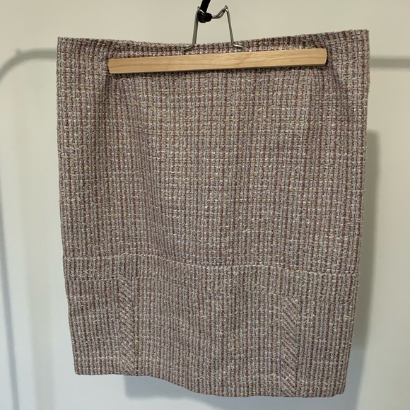 Jil Sander mini skirt tweed preppy chic couture mini - Picture 5 of 8